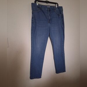 Terra & Sky Straight Blue Denim Jeans Size 14W Pre-owned